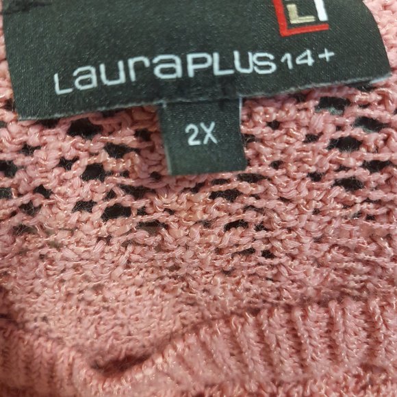 Laura Plus Pink Knit Sweater - Picture 5 of 5